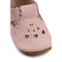 Mikk-Line Prewalker Leather Sandal w/ Heart Prewalker Adobe Rose